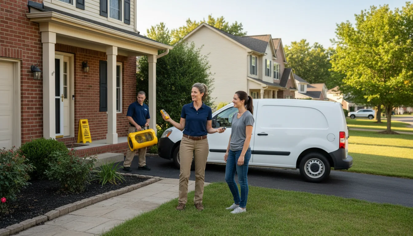 Residential water damage restoration in Downingtown, PA